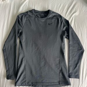 Nike Pro Dri-Fit Gray Long Sleeve Shirt